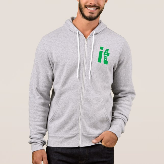 Moletom com capuz heather  ITALIA SPORT  (Frente)