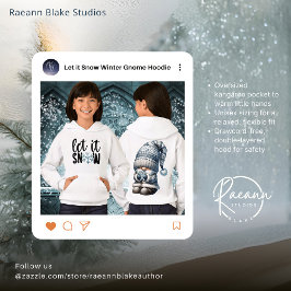 Moletom com Capuz Infantil Gnome de Inverno Deixe 