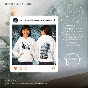 Moletom com Capuz Infantil Gnome de Inverno Deixe 