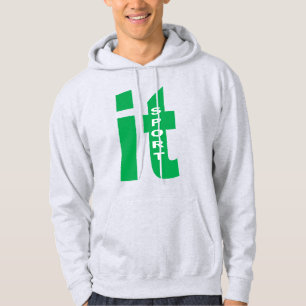 Moletom com capuz masculino cinza ITALIA SPORT