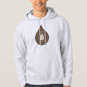 Moletom com Capuz Masculino com Arte em Camadas