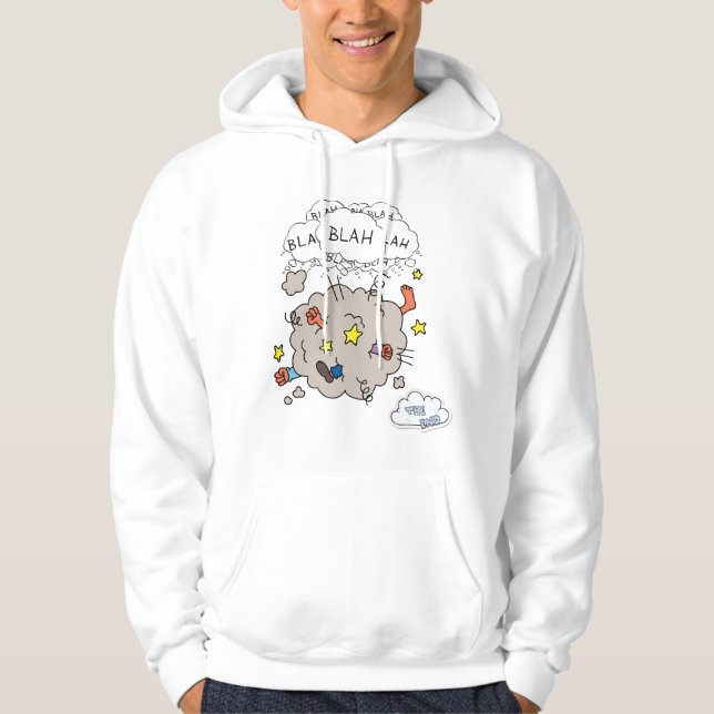 Moletom com Capuz Masculino Nuvem de Luta de Quadr (Frente)