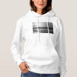 Moletom com capuz Morning Surfer Grayscale