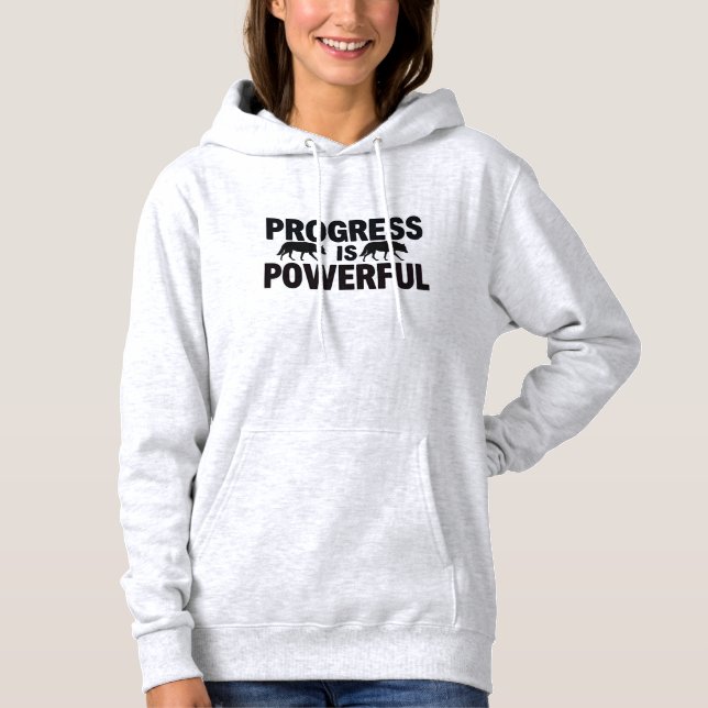 Moletom com Capuz Motivacional para Mulheres | Con (Frente)