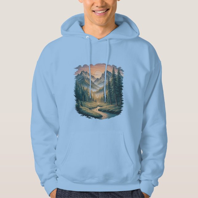 Moletom com Capuz Mountain Adventure para Homens.. (Frente)