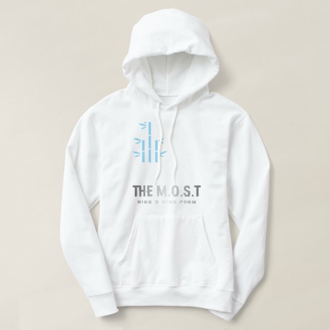 Moletom com Capuz para Adulto (Branco Clássico) (Frente do Design)