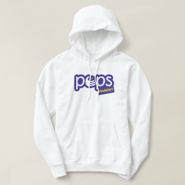 Moletom com capuz para adultos PEPS Parent (todos  (Frente do Design)