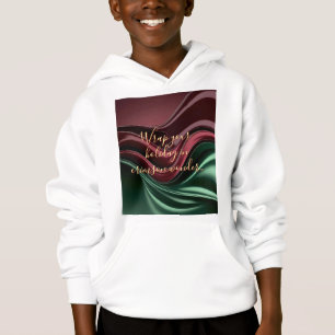 Moletom com capuz para crianças em gráfico elegant