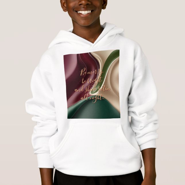 Moletom com capuz para crianças em gráfico elegant (Frente)