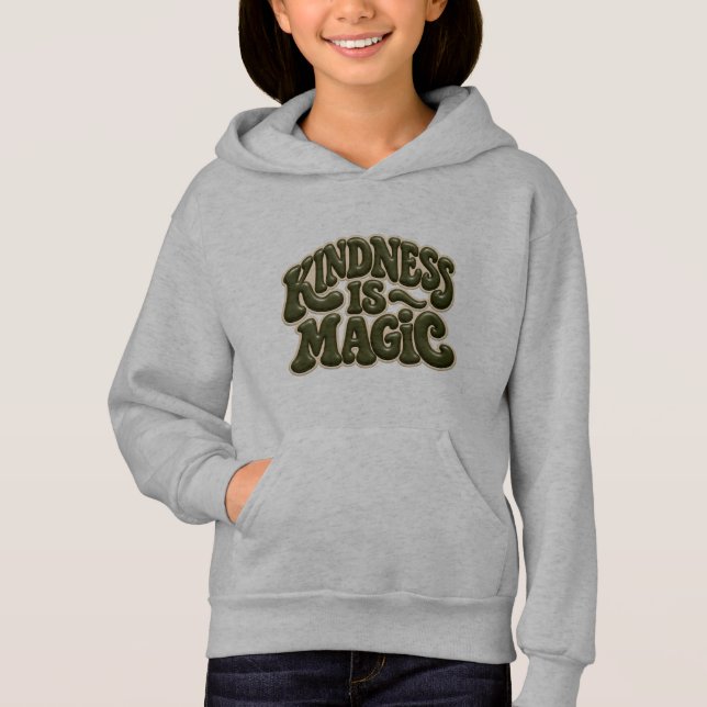Moletom com Capuz para Crianças Kindness Is Magic  (Frente)