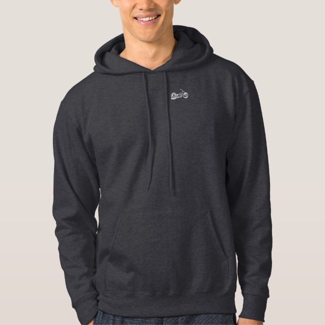 Moletom com capuz para entusiastas de motocicletas (Frente)