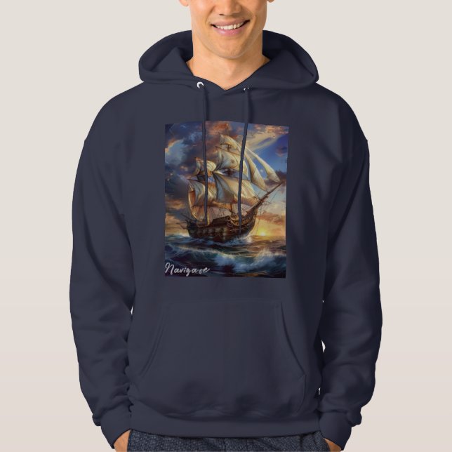Moletom com capuz para homens adultos (Frente)