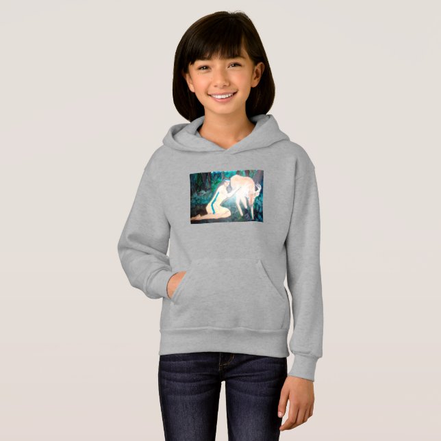 Moletom com capuz para meninas Tame Deer (Frente Completa)