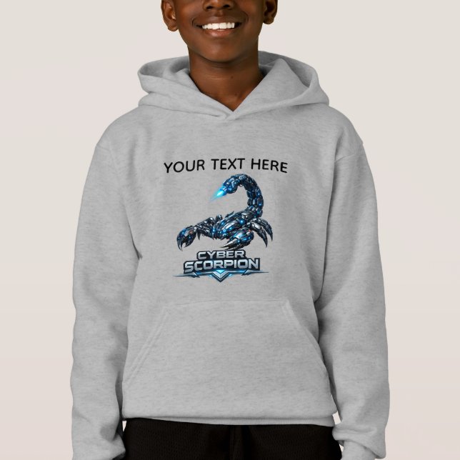 Moletom com capuz personalizado para crianças (Frente)