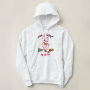 Moletom com Capuz Piada de Donut de Porco Engraçad