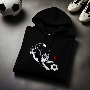 Moletom com Capuz Playful Cat Soccer Splash para M