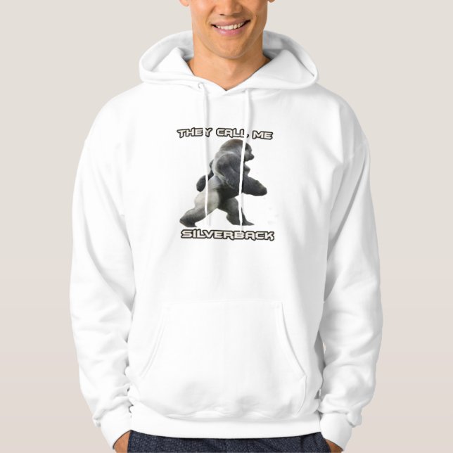 Moletom com Capuz Silverback Gorilla (Frente)