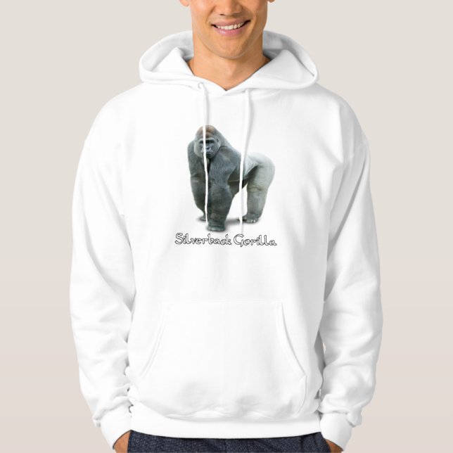 Moletom com Capuz Silverback Gorilla (Frente)