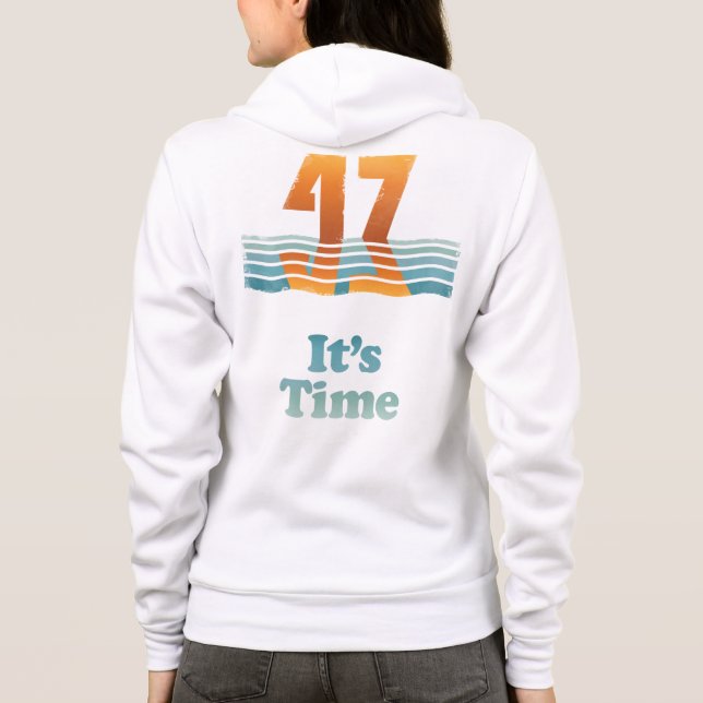 Moletom com Capuz Women's Sunset 47 Branco (Verso)