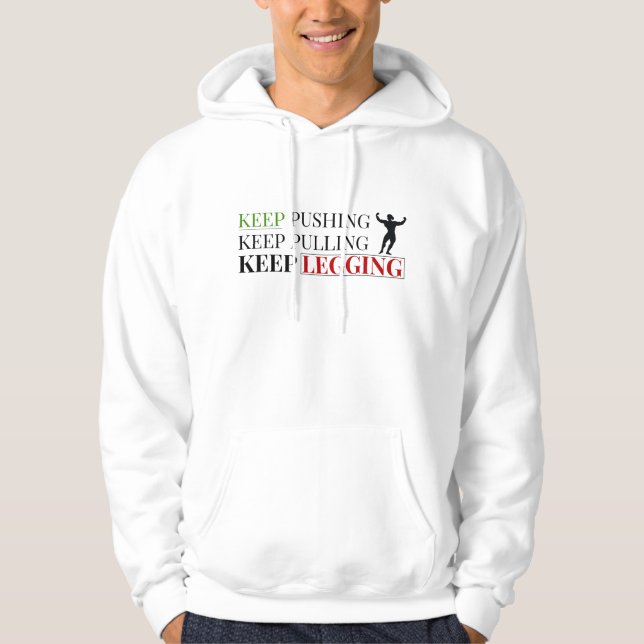 Moletom com Citação de Treino – Design de Texto Mí (Frente)