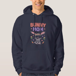 Moletom com Coroa Floral de Mamãe Coelho