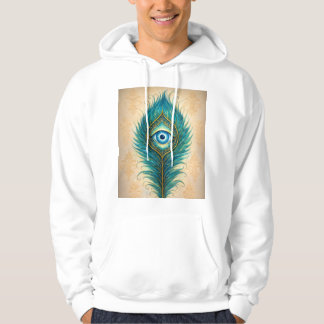 Moletom com design de penas de pavão