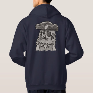 Moletom com Esboço de Pirata Desenhado à Mão