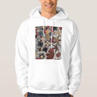 Moletom com Estampa Artística Floral Turquesa