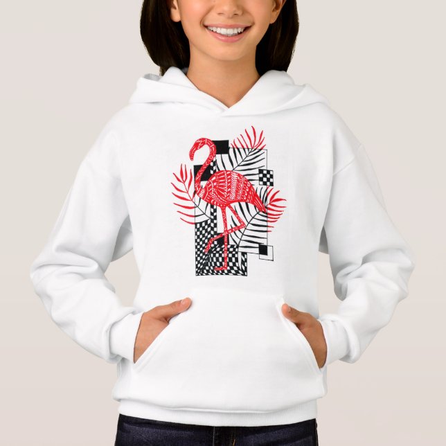 Moletom com Estampa de Flamingo Vermelho para Meni (Frente)