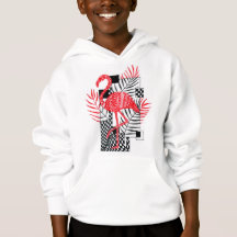 Moletom com Estampa de Flamingo Vermelho para Meni