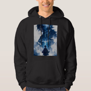 Moletom com Estilo de Aquarela de Anime Escuro – F