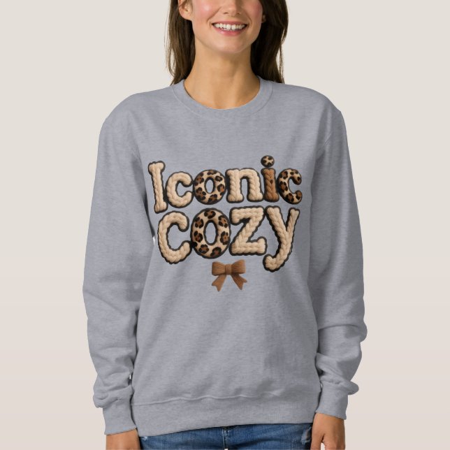 Moletom com Estilo de Fio Falso Iconic Mom – P Coz (Frente)