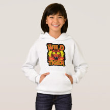 Moletom com Gráfico do Tigre Selvagem para Criança