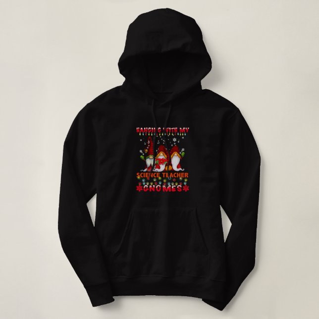 Moletom Com Meu Professor De Ciência Gnomos Feios Xmas M (Frente do Design)
