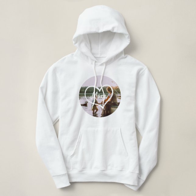 Moletom com presente personalizado de foto da famí (Frente do Design)