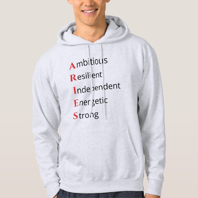 Moletom com Sigla de Áries (Frente)