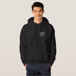 Moletom com Texto Gótico Branco – Pulôver Streetwe