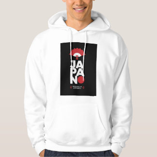 Moletom com tipografia ousada Japan Red folding fa