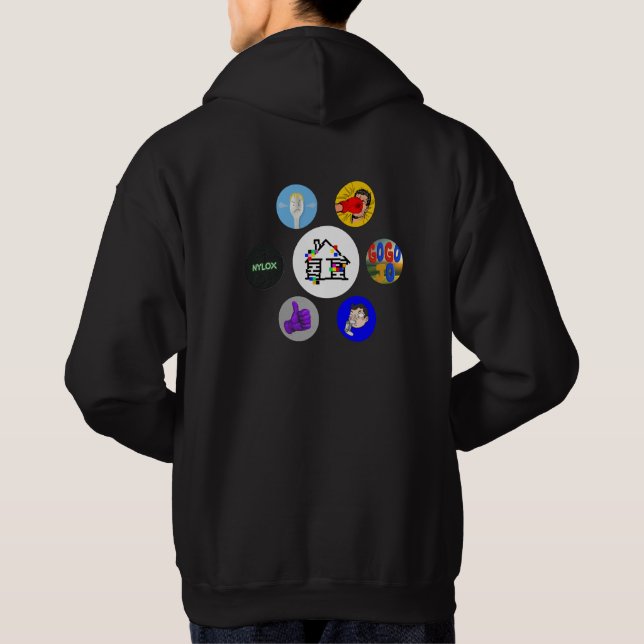 Moletom com todos os logotipos da LagHut e Co. Rew (Verso)