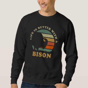 Moletom Com um búfalo indígena americano Bisonte