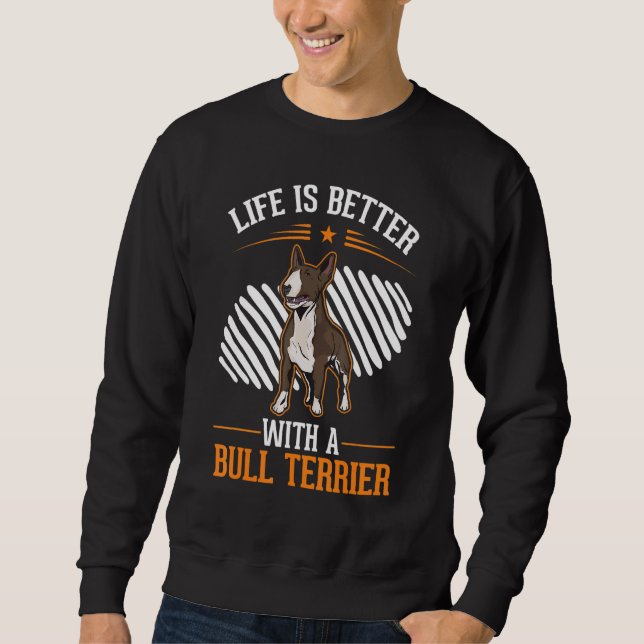 Moletom com um Bull Terrier Bull Terrier (Frente)