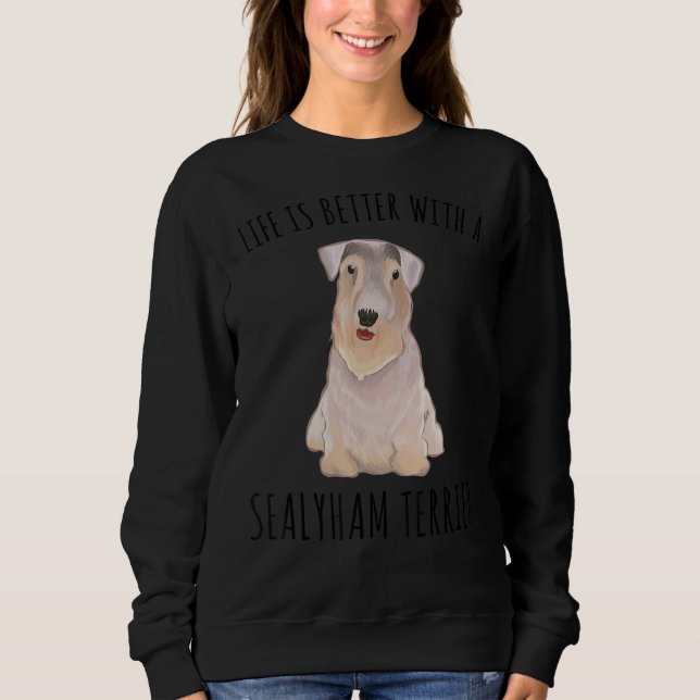 Moletom Com Um Cão De Sealyham Terrier (Frente)