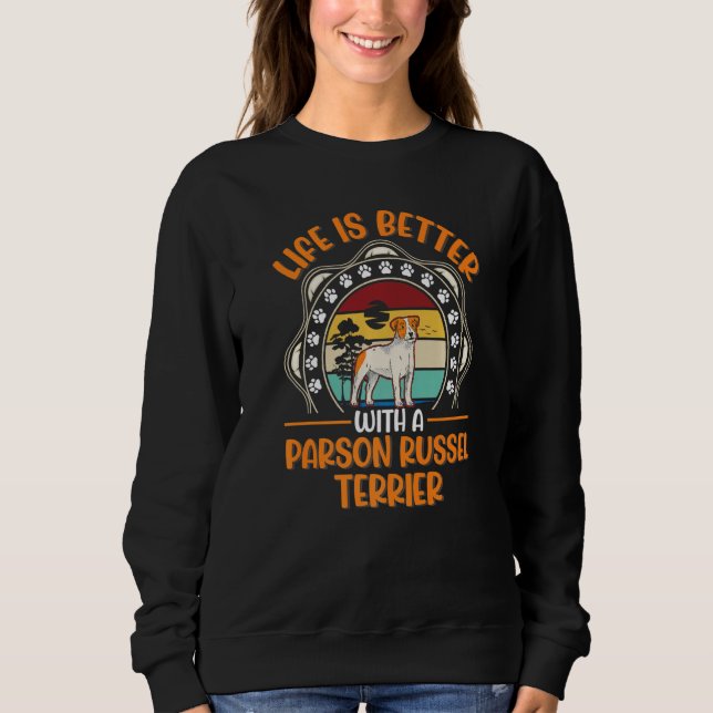 Moletom com uma Parson Russell Terrier 1 (Frente)
