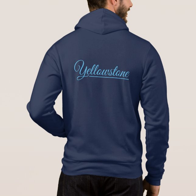 Moletom com Zíper Masculino-Yellowstone (Verso)