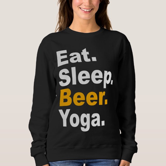 Moletom Coma A Cerveja Do Sono Yoga Cita Yoga Hobby E Sa (Frente)