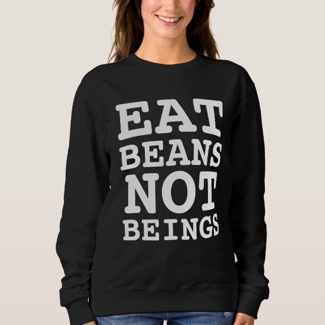 MOLETOM COMA BEANS NÃO SENDO VEGAN T-SHIRTS (Frente)