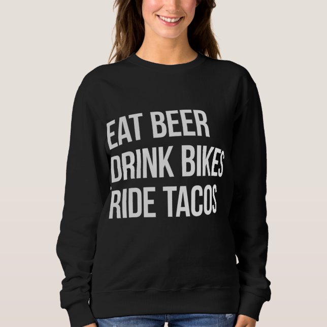 Moletom Coma Beer Beba Tacos De Carro (Frente)