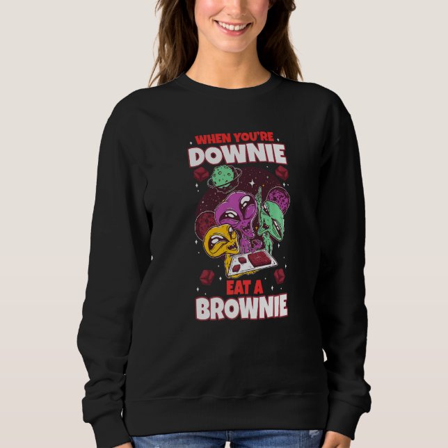 Moletom Coma Chocolate Alienígena Brownie Espaço Extraterr (Frente)