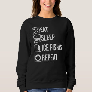 Moletom Coma De Dormir Pesca De Gelo Repete Fisher Hobby F