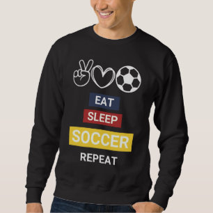 Moletom Coma, Dorme, Futebol, Repita